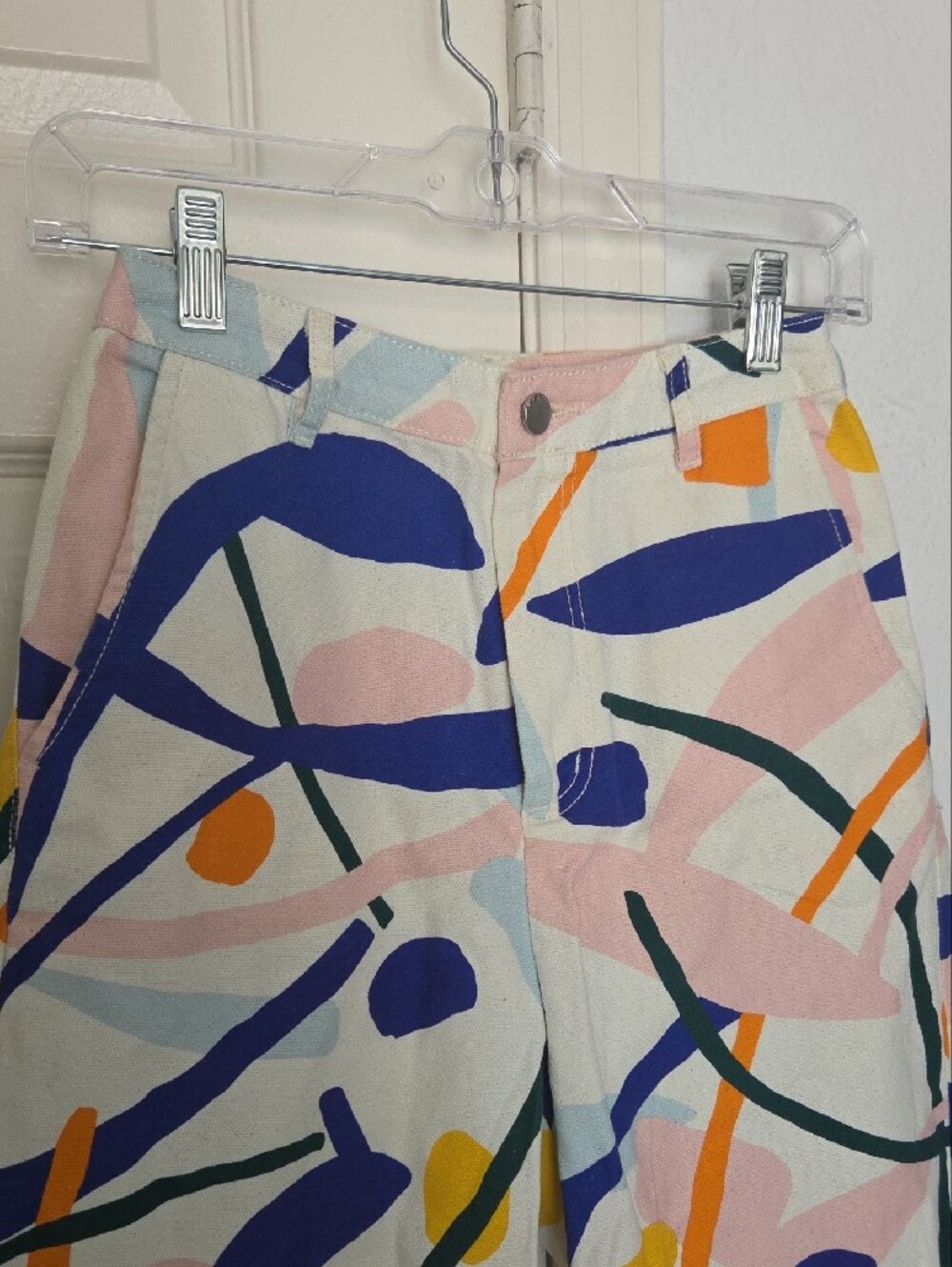 Gorman Abstract Print Wide-Leg Pants - Multicolor Size 8 - Picture 3 of 9